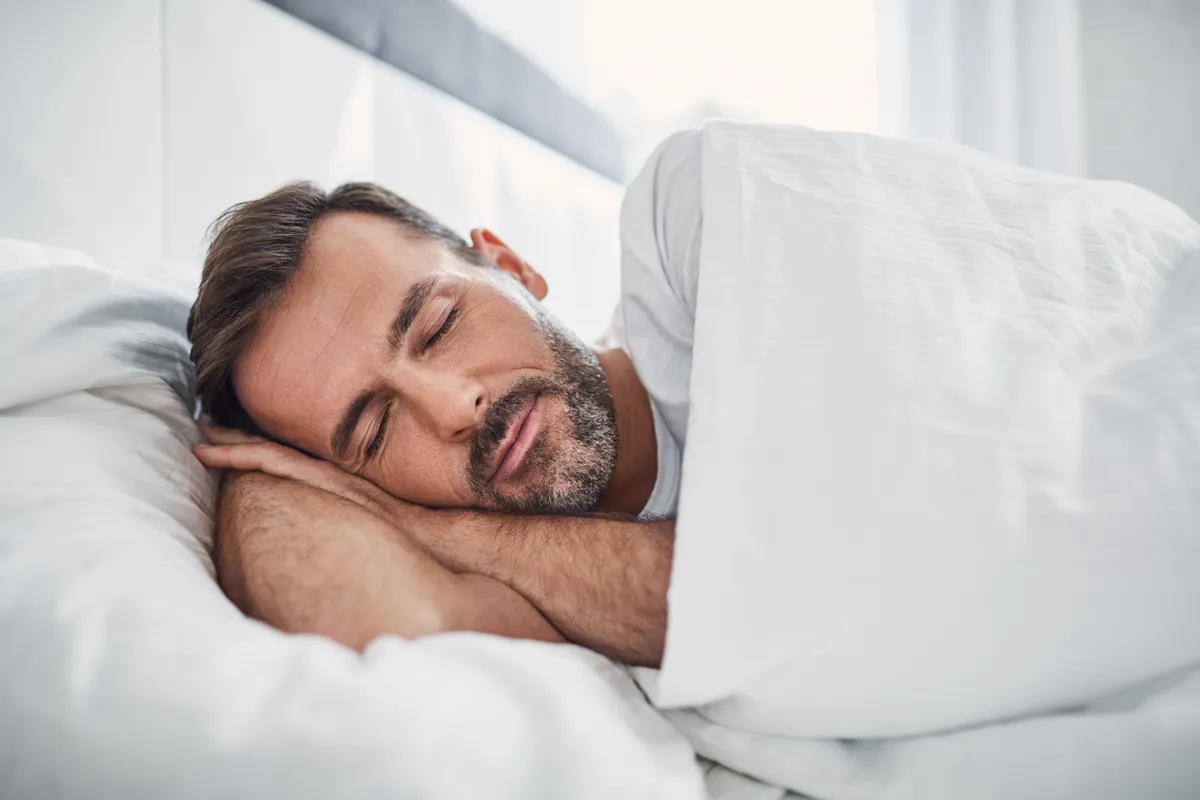 Man sleeping peacefully